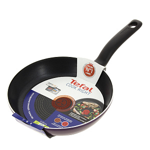 Сковорода 24см TEFAL Cook Right алюминий 041 66 124 000000000001162170