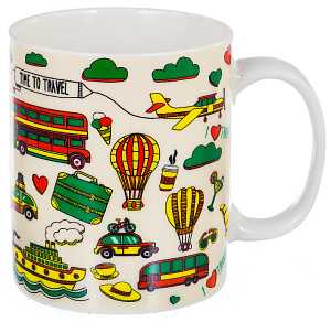 Кружка 350мл OLAFF Транспорт 143-08001 000000000001185121