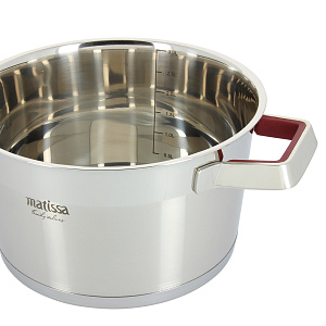 Кастрюля с крышкой Калипсо Matissa, 3.2л, нержавеющая сталь 000000000001116928