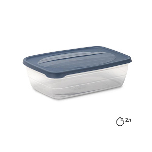 Контейнер пищевой 2л 23х16,5х8см в ассортименте пластик 000000000001226443
