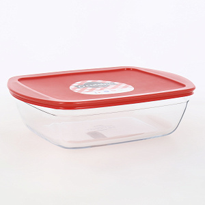Форма для запекания 23x15см OCUISINE прямоугольная пластиковая крышка стекло 000000000001164548