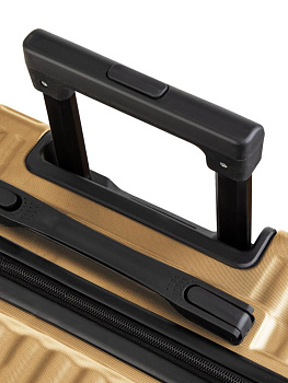 Чемодан на колесах M (42х26х65см) грани золото PC 000000000001226577