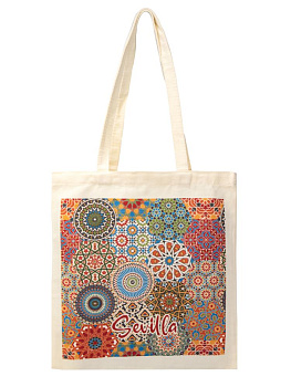 Сумка-шоппер 40х37см с принтом ST полиэстер/хлопок 000000000001227180