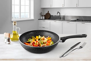 Сковорода Вок 28см TEFAL BRUT индукция алюминий 042 20 628/042 36 628 000000000001217709