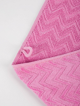 Полотенце махровое 30х60см LUCKY Зигзаг светло-лиловый хлопок-100% 000000000001214719