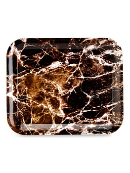 Поднос 30х20см прямоугольный мрамор в ассортименте полипропилен 000000000001227888