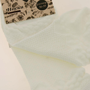 Носки женские заниженные ромб р.36-39/23-25 80%хл, 18%па, 2%эл 000000000001187753