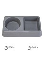 Миска для животных 0,8л (0,45л+0,36л) LUCKY PET двойная серый пластик Миска для животных 0,8л (0,45л+0,36л) LUCKY PET двойная серый пластик 000000000001223401