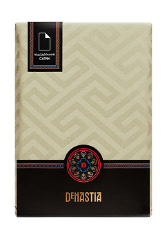 Пододеяльник 145х210см DE'NASTIA JQ меандр оливковый сатин хлопок-100% 000000000001215620