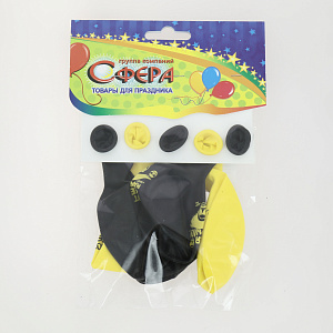 Набор шаров 5шт 30см Веселая Затея Хвалебные в ассортименте 000000000001211882