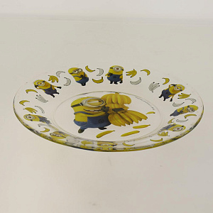 МИНЬОНЫ Тарелка десертная 19,6см ОСЗ Симпатия стекло 000000000001186723