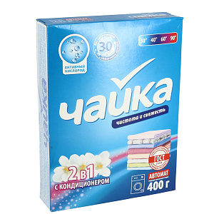 Стиральный порошок Автомат 2 в 1 Чайка, 400 г 000000000001138672