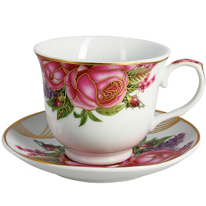 Чайный набор Цветные линии Matissa, 220мл, 12 предметов 000000000001140322