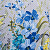 Покрывало Этель "Акварельные цветы" 180х210±5см, синий, 100% полиэстер 4796234 000000000001200191