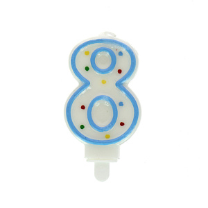 Свеча для торта цифра 8 Rio Fackelmann 000000000001128116