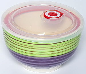 Салатник 14см/750мл ELRINGTON АЭРОГРАФ Летний сад с крышкой керамика 000000000001210586