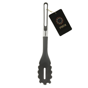 Ложка для спагетти 35x6,5см DE'NASTIA белая/серая. Ручка термопластичная резина 20%, полипропилен 80%. 000000000001205136