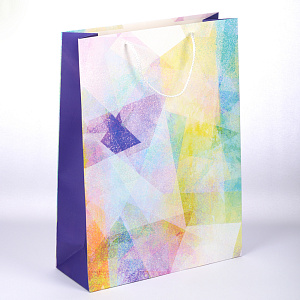 Сумка бумажная 45х33х10см ОПТИМА в ассортименте 000000000001210924