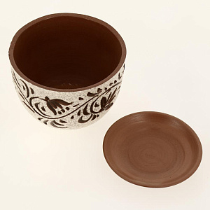 Горшок для цветов декоративный керамический Вьюнок текстурный №3 2л ГК 10 000000000001200877