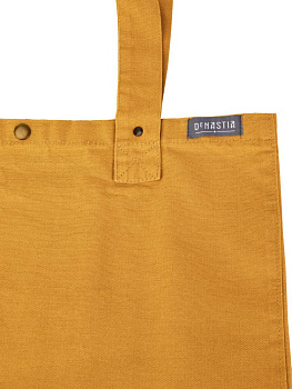 Сумка 38х44х22 DE'NASTIA Sea Salt Washed охра хлопок 000000000001225549