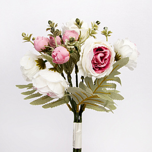 Цветок искусственный "Пионы букет" 32см R011043 000000000001199233