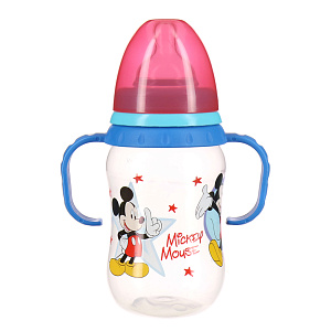 Бутылочка с соской от 6 месяцев Микки и Минни  Lubby&Disney baby, 250мл 000000000001135532