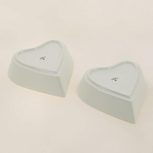 Набор 2 фигурных салатника 16см подарочная упаковка с окном и бантом СЕРДЦЕ Balsford 101-01049 000000000001193972