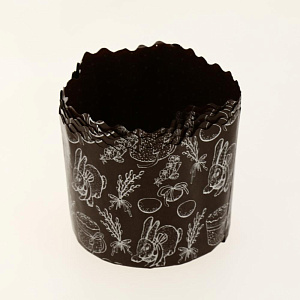 Форма для выпечки куличей 6шт Мультидом при t до +220°С. Не требует смазки. Изготовлено из бумаги. 000000000001205151