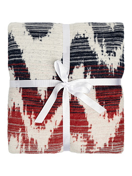 Покрывало 200x230см LUCKY Зиг-заг синий/розовый 50%хлопок/35%акрил/15%полиэстер 000000000001218829