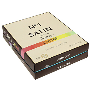 Комплект постельного белья Омбре Облачная дымка Любимый дом, евро, сатин 000000000001171868