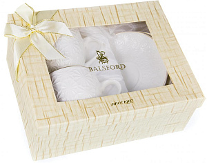 Набор чайный 4шт 2чашки  фарфор 220мл/2блюдца подарочная упаковка Грация  Balsford 101-01016 000000000001197900