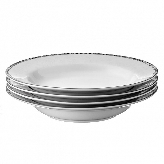 Тарелка суповая 23см ESPRADO Arista White костяной фарфор 000000000001163456