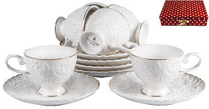 Набор кофейный фарфор 12шт 6чашек 100мл+6блюдец пд/уп ЛИСИА Balsford 101-30054 000000000001194002