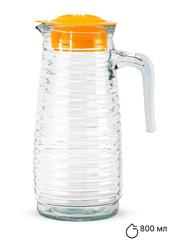 Набор для воды 5 предметов (Кувшин 800мл-1шт/стакан 220мл-4шт ) стекло 000000000001227216