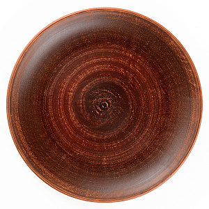 Тарелка десертная 21,5см гладкая дымленая керамика 000000000001211395