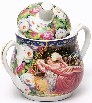 Сахарница фарфор 450мл подарочная упаковка МАДОННА 156-01026 000000000001195496