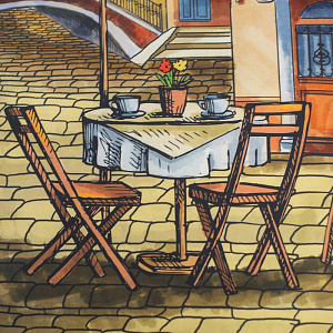 Полотенце кухонное "Этель" Италия 40х73 см, 100% хл, саржа 190 гр/м2   3184271 000000000001185432