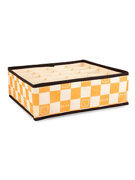 Короб(Органайзер) для хранения белья 20секций45х30х20см МИШКА в ассортименте ткань оксфорд/полипропилен 000000000001227868