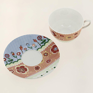 Сервиз чайный 4 предмета  (чашка 225мл-4шт/блюдце-4шт) LARANGE Фьюжн подарочная упаковка фарфор 000000000001204442