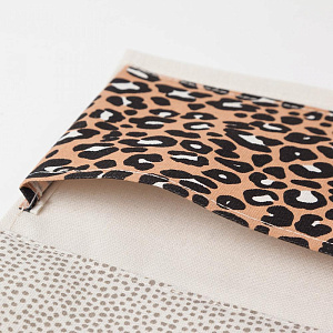 Кармашек текстильный Тропики леопард 2 отделения 41х20см 4624835 000000000001200837