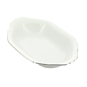 Овальное блюдо глубокое Платиновая отводка Porcelaine Czech Gold Hands, 33 см 000000000001136271