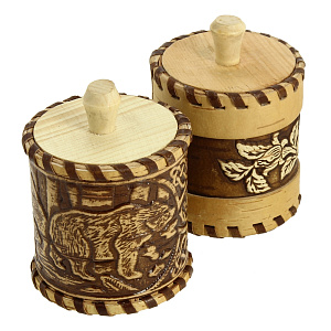 БЕРЕСТА Туес ПРИРОДА 6*6*7см 00150 000000000001146570