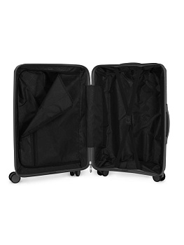 Чемодан на колесах L (48х30х75см) ромб черный PP 000000000001226545