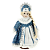 Кукла декоративная Снегурочка Ариша, на подставке (тело мягкое набивное, голова, руки и ноги - керамические) / 31x15x11 см арт.39083 000000000001132740
