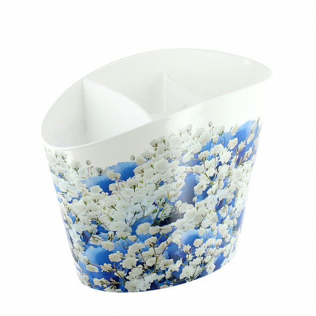 Сушилка для столовых приборов Голубые цветы Деко Idea 000000000001129650