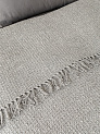 Покрывало 150x200см DE'NASTIA серый вафельное меланж хлопок 000000000001229652