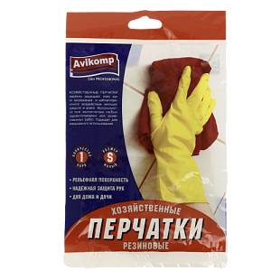 AK Перчатки хоз-ые резиновые, р.S, 2652 000000000001154509