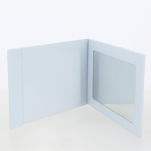 Зеркало косметическое 10,5х16,5см стекло/картон 000000000001209153