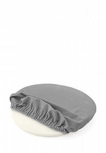 Подушка на стул 31,5см DE'NASTIA круглая бархатная серый полиэстер 000000000001200413