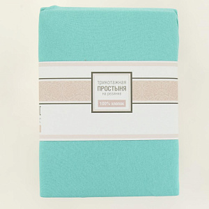 Простыня на резинке 180х200см ОТК ПРОИЗВОДСТВО трикотажная кулирка 120гр 100% хлопок микс/180х200 000000000001205997